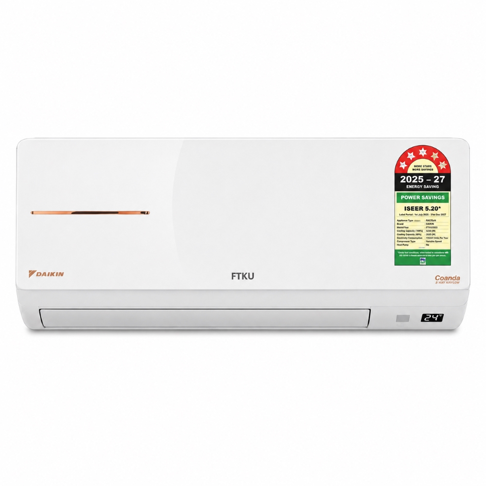 Daikin Ac 1.2 Ton Inverter 5 Star Split Air Conditioner FTKU42XV16 / RKU42XV16